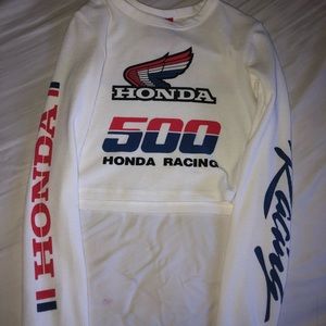 F21xHONDA Cropped Graphic Longsleeve